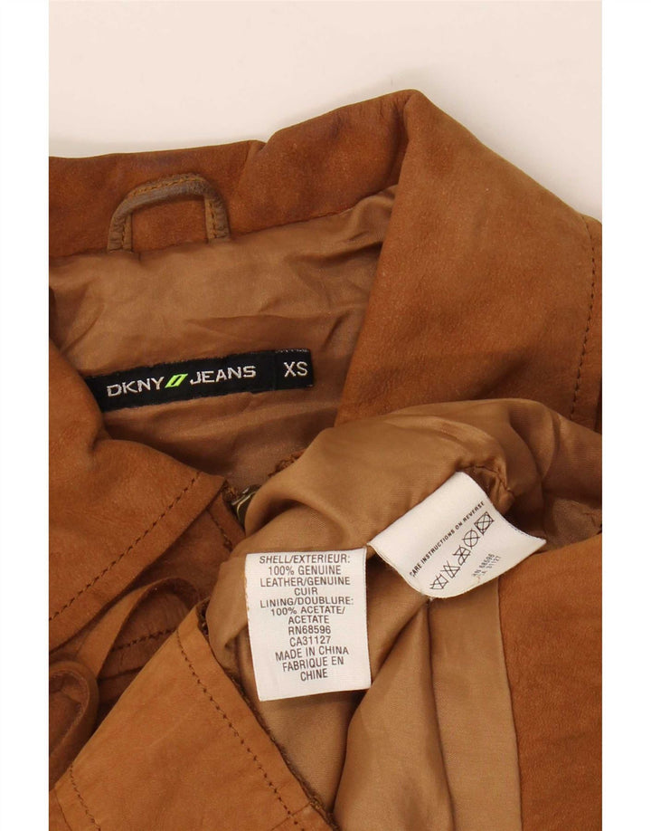 Dkny ženska jakna od brušene kože UK 6 XS bež kože