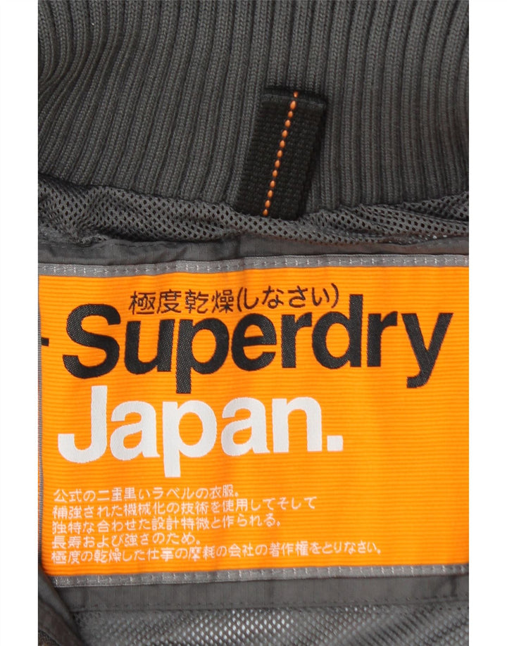 SUPERDRY ženska kišna jakna s grafičkim motivima UK 14 srednje sivi poliamid