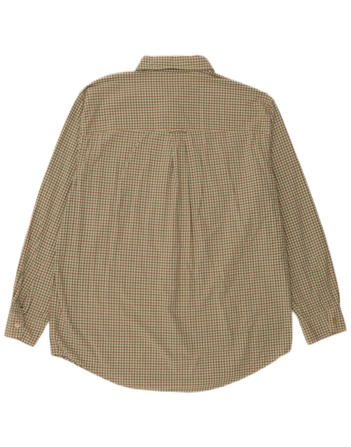 Chaps Muška košulja Large Green Gingham pamuk