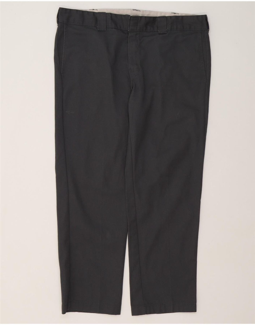 Dickies muške uske ravne chino hlače W38 L30 sivi poliester