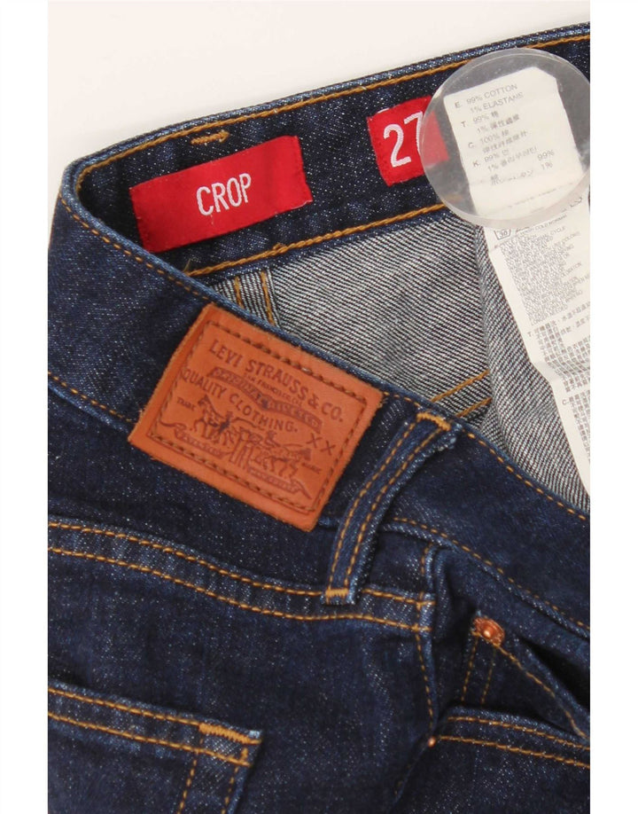 Levi's ženske Capri skraćene traperice W27 L22 tamnoplavi pamuk