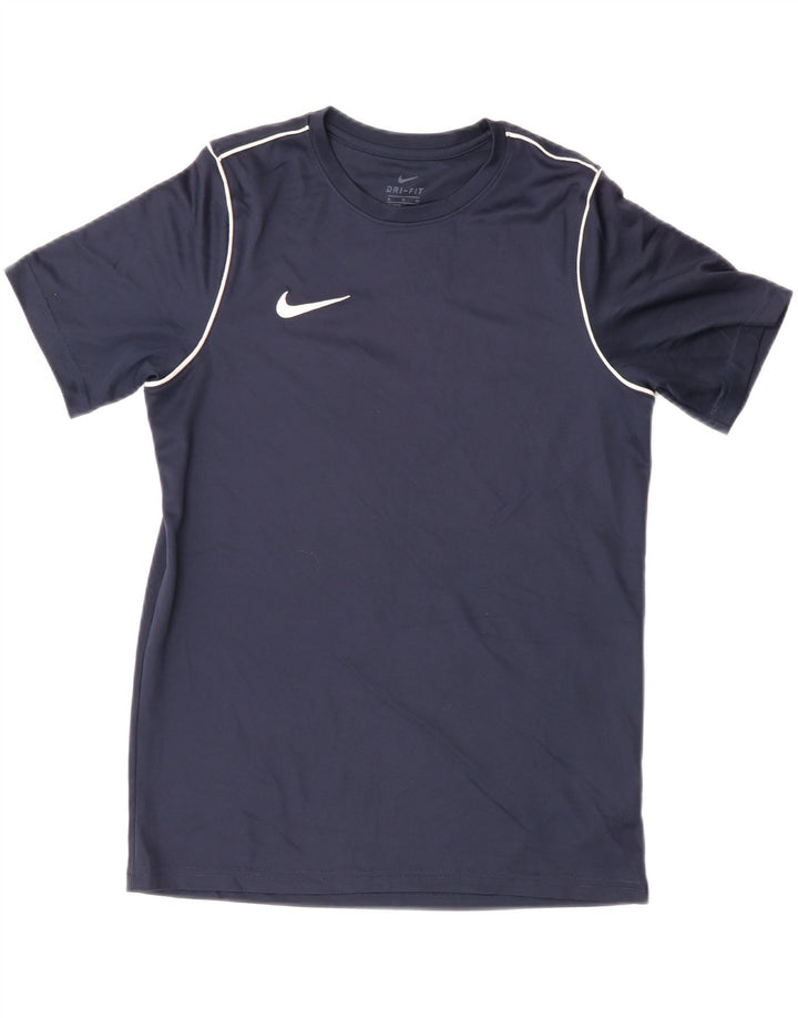 Nike Boys Dri Fit T-Shirt Top 13-14 Years XL tamnoplavi poliester