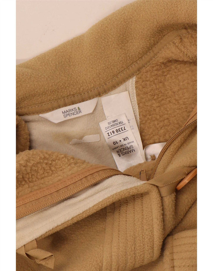 Marks & Spencer ženska prevelika jakna od flisa UK 10 mala, bež poliester
