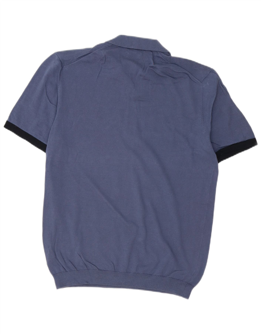 Massimo Dutti muški pulover s polo ovratnikom srednje tamnoplave boje