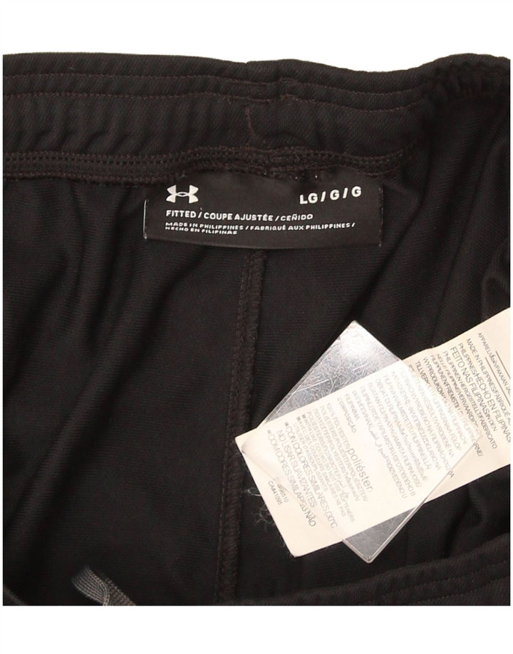 Under Armour muške hlače za trenirku, velike crne poliesterske hlače