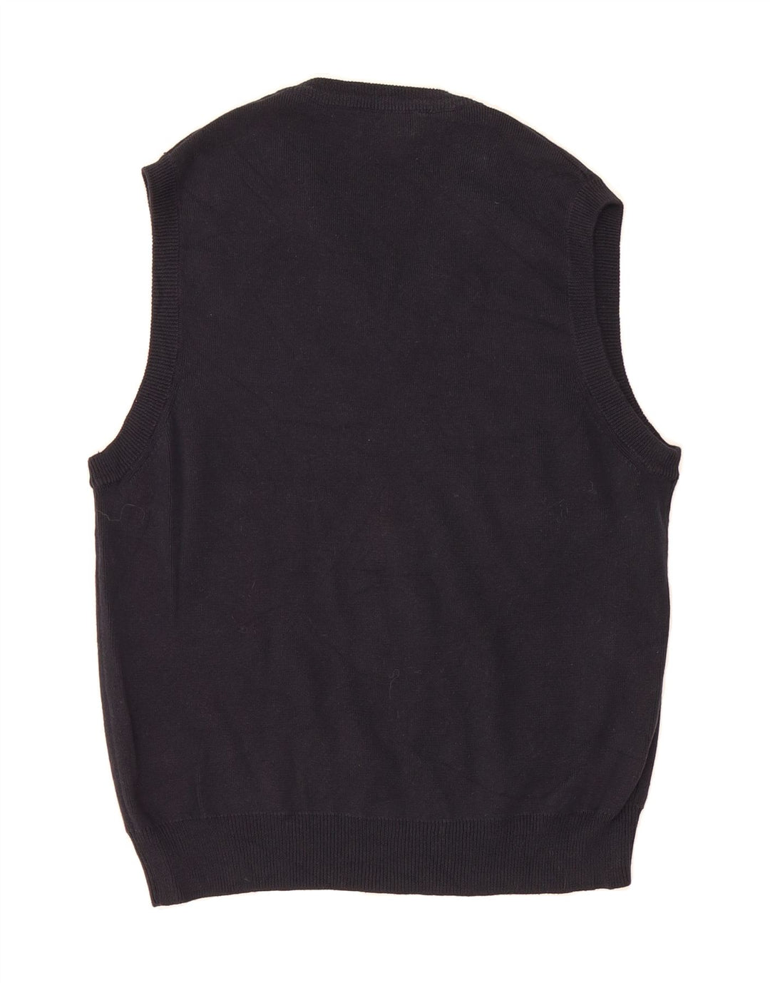J. CREW Womens Vest Tank Top UK 14 Medium Navy Blue Cotton Vintage J. Crew and Second-Hand J. Crew from Messina Hembry 