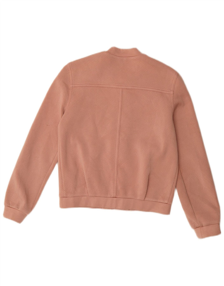 Topshop ženska bomber jakna UK 8 mali ružičasti poliester