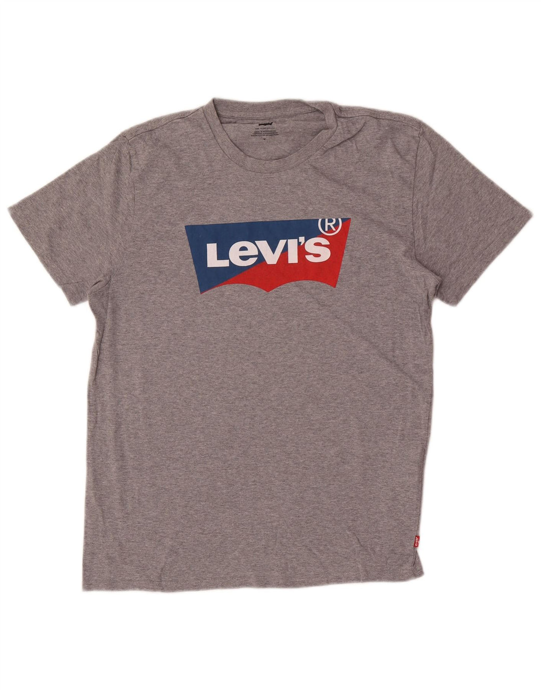 Levi's muška majica kratkih rukava s grafičkim motivima, srednje sivi flekasti pamuk
