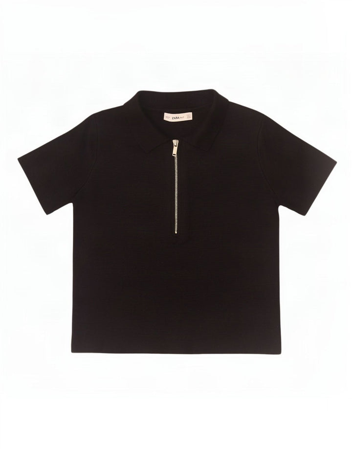 Zara ženska polo majica UK 10 mala crna