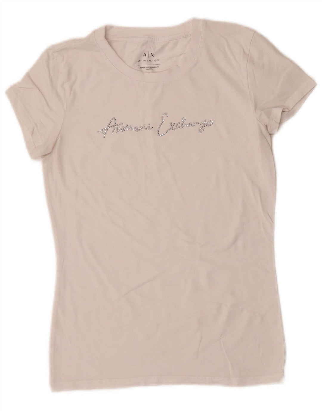 Armani Exchange Ženska grafička majica kratkih rukava UK 10 Small White