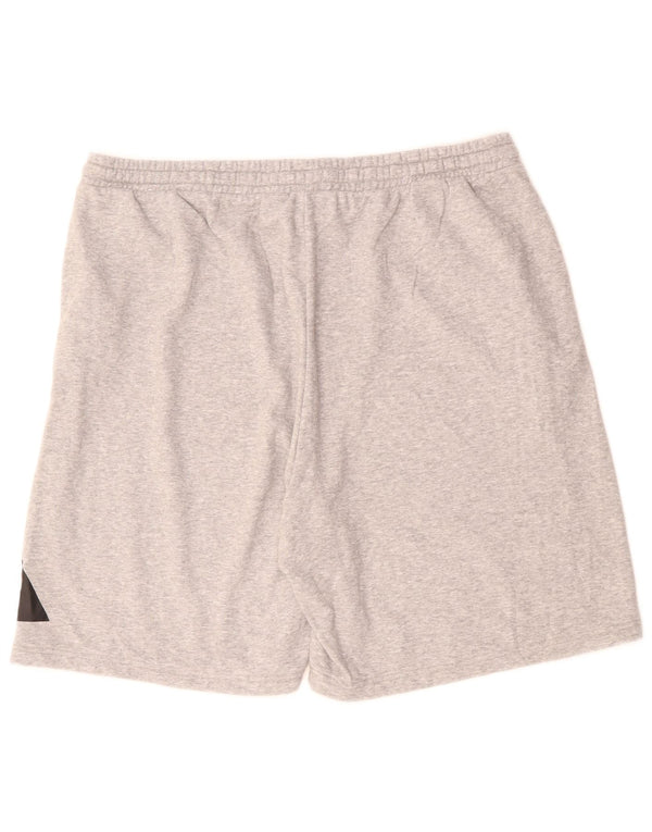 Adidas muške kratke sportske hlače s grafičkim motivima 2XL, sivi flekasti pamuk