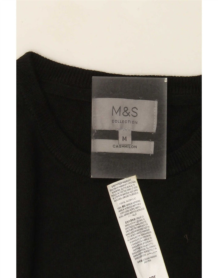 Marks & Spencer muški džemper s okruglim izrezom Srednji crni akril