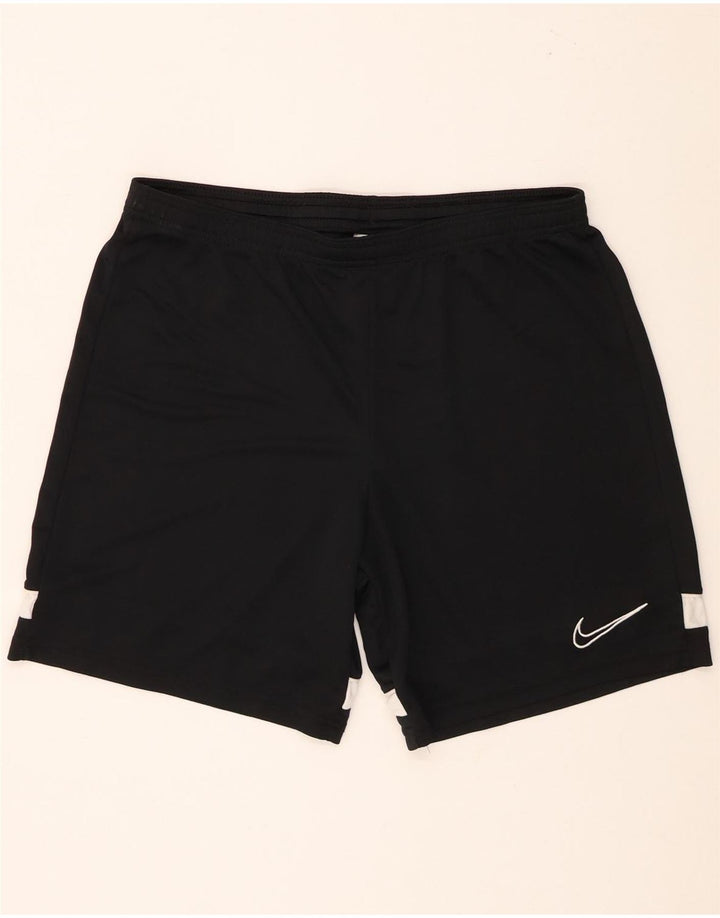 Nike muške Dri Fit sportske kratke hlače velike crne boje od poliestera