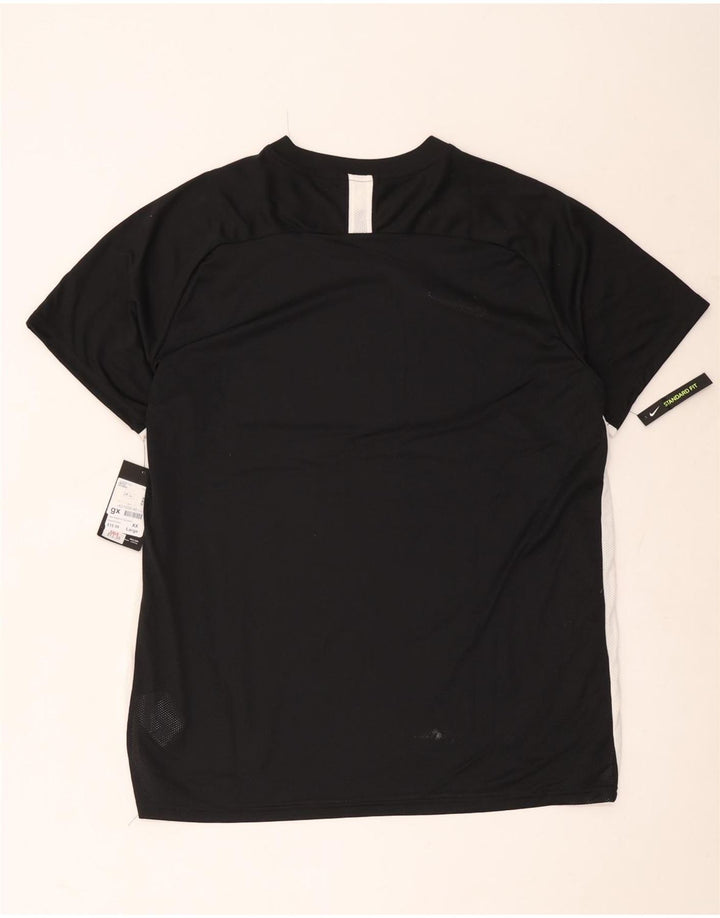 Nike Dri Fit majica kratkih rukava 2XL crna poliesterska boja