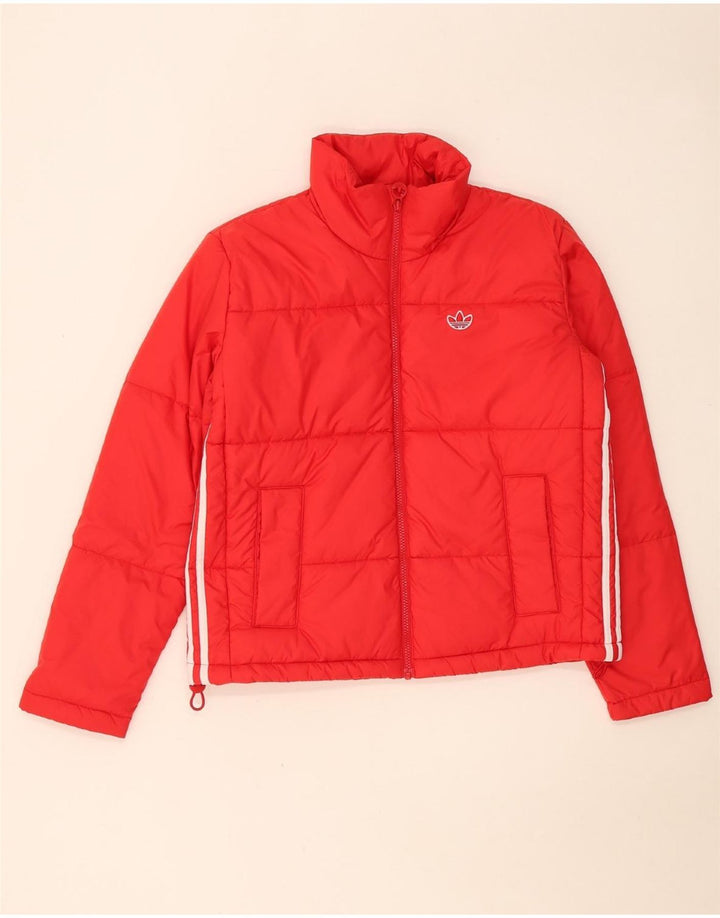 Adidas velika ženska podstavljena jakna UK 10 Small Red Poliester