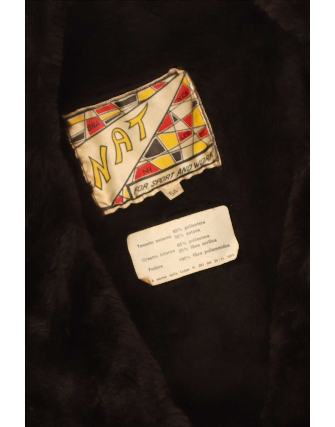 Vintage muški kaput s dvorednim kopčanjem EU 54 2XL smeđi poliester