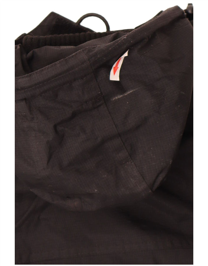 Superdry ženska kišna jakna s kapuljačom UK 12 Srednji crni najlon