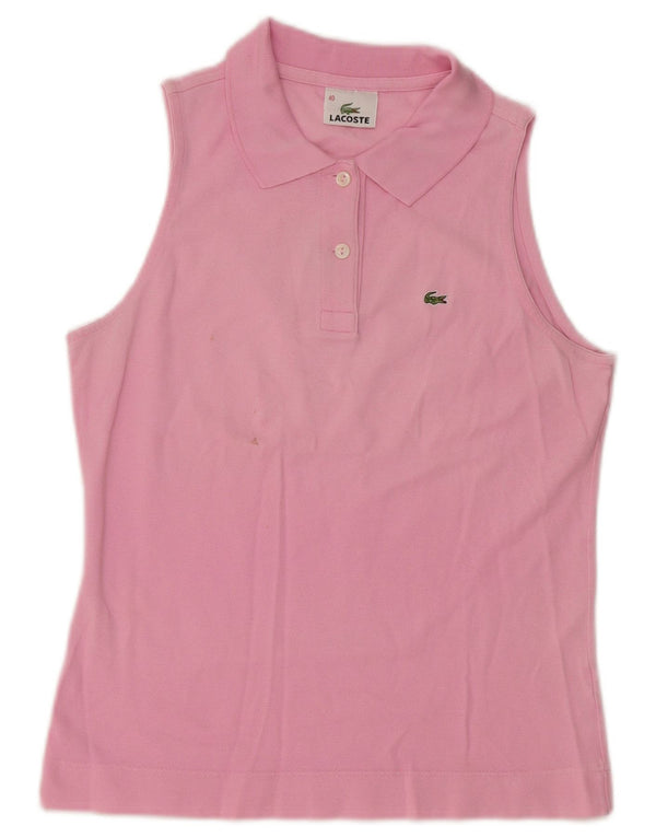 Lacoste ženska polo majica bez rukava, veličina 40, srednje ružičasti pamuk