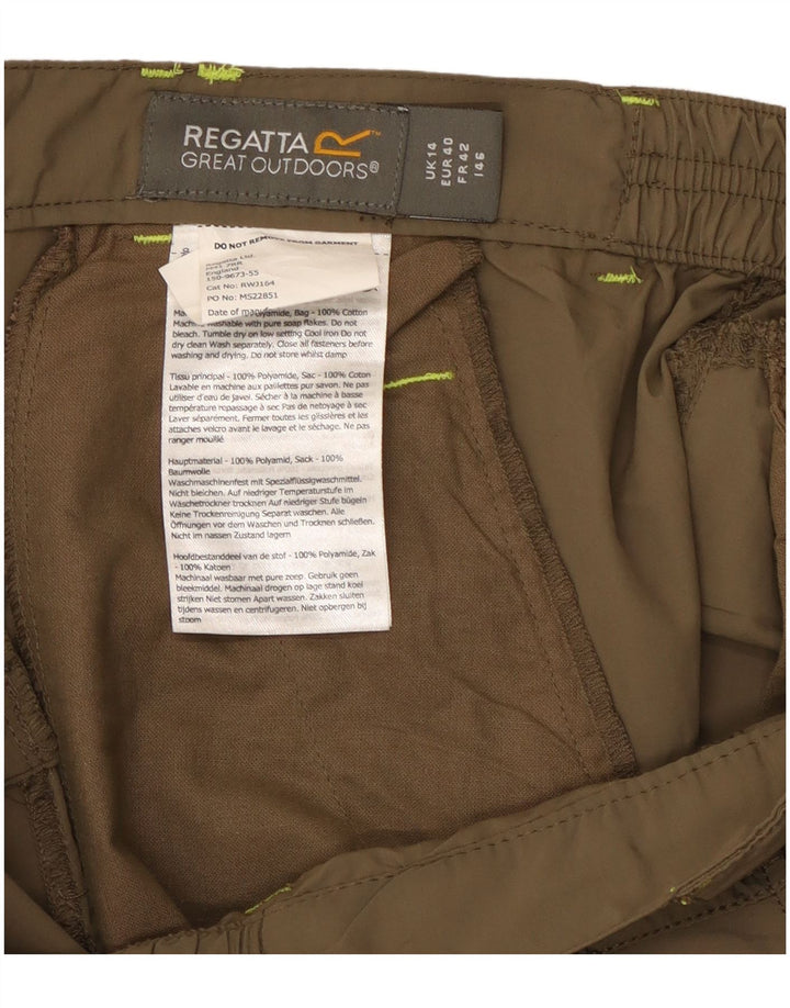 Regatta ženske Capri hlače UK 14 Large W32 L19 kaki poliester