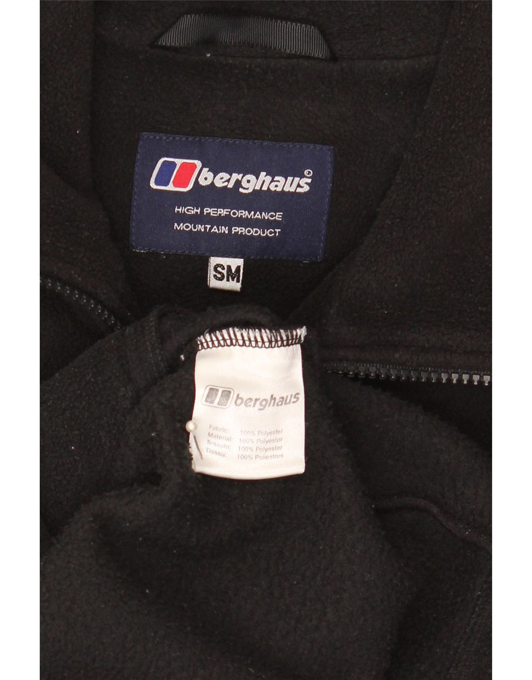 Berghaus muška flis jakna UK 36 mala crna poliester