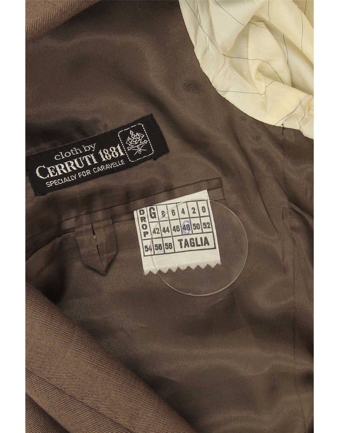 Cerruti 1881 Muška jakna sa 2 gumba IT 48 Srednje smeđa