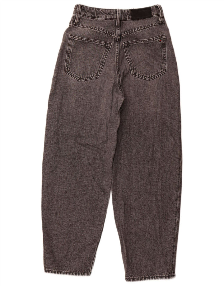 TOMMY HILFIGER Ženske sužene traperice Eva visokog struka W25 L25 Sivi pamuk