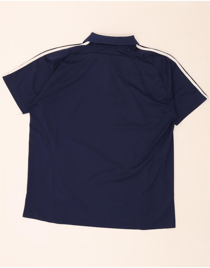 ADIDAS muška polo majica Climalite UK 46/48 XL tamnoplava poliester