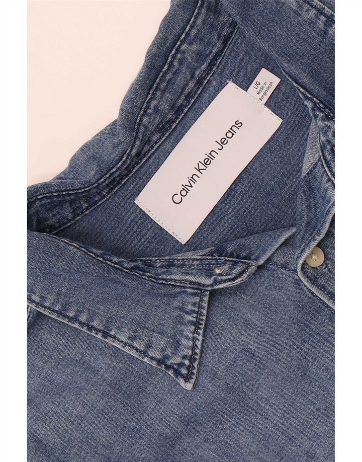 Calvin Klein Jeans muška traper košulja velika plava