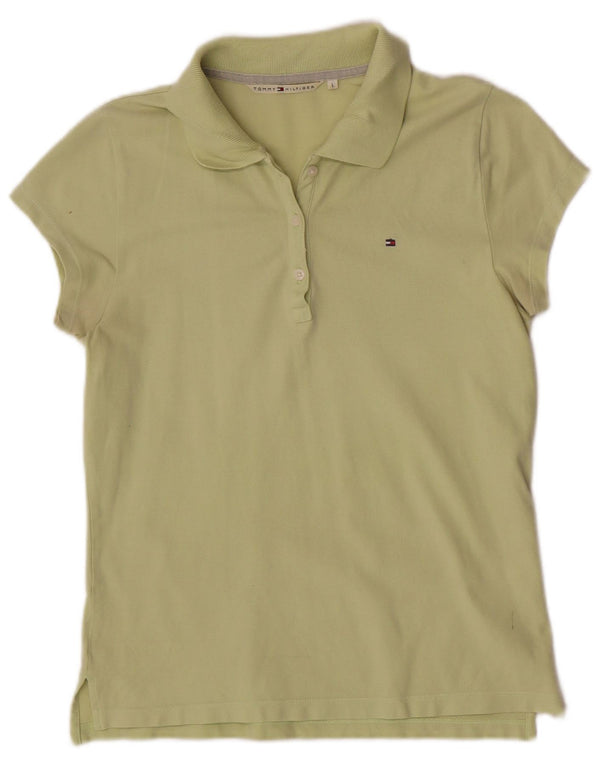 Tommy Hilfiger ženska polo majica UK 14 veliki zeleni pamuk