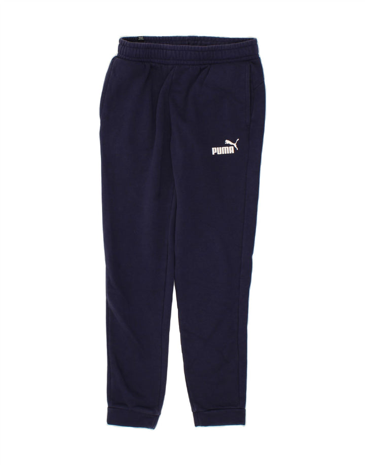 PUMA Mens Tracksuit Trousers Medium Navy Blue Cotton Vintage Puma and Second-Hand Puma from Messina Hembry 