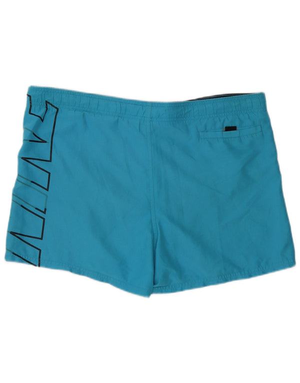 Nike Mens Graphic Swimming Shorts Large  Blue Polyester