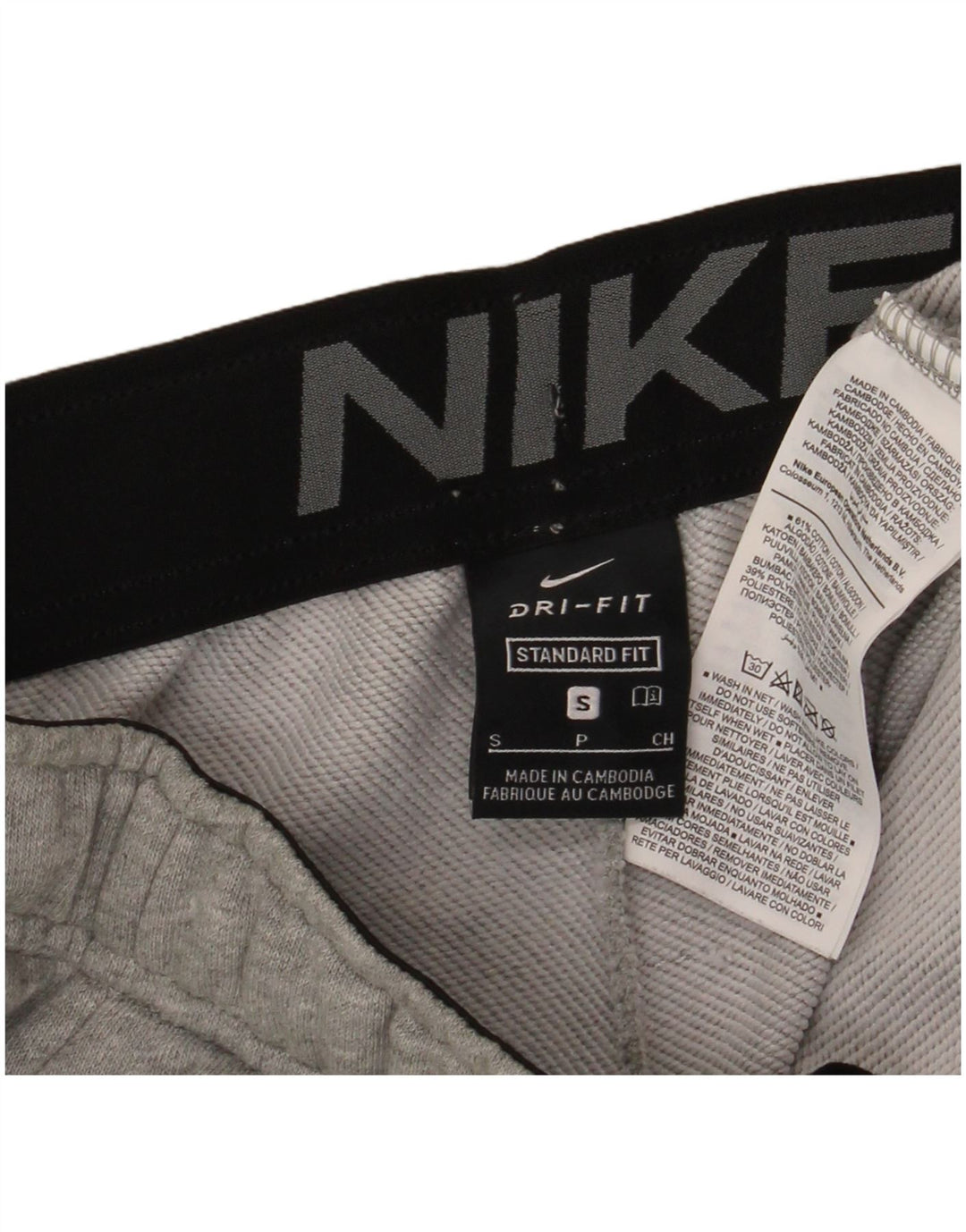 Nike Mens Dri Fit Trenirka Hlače Joggers Small Grey Flected