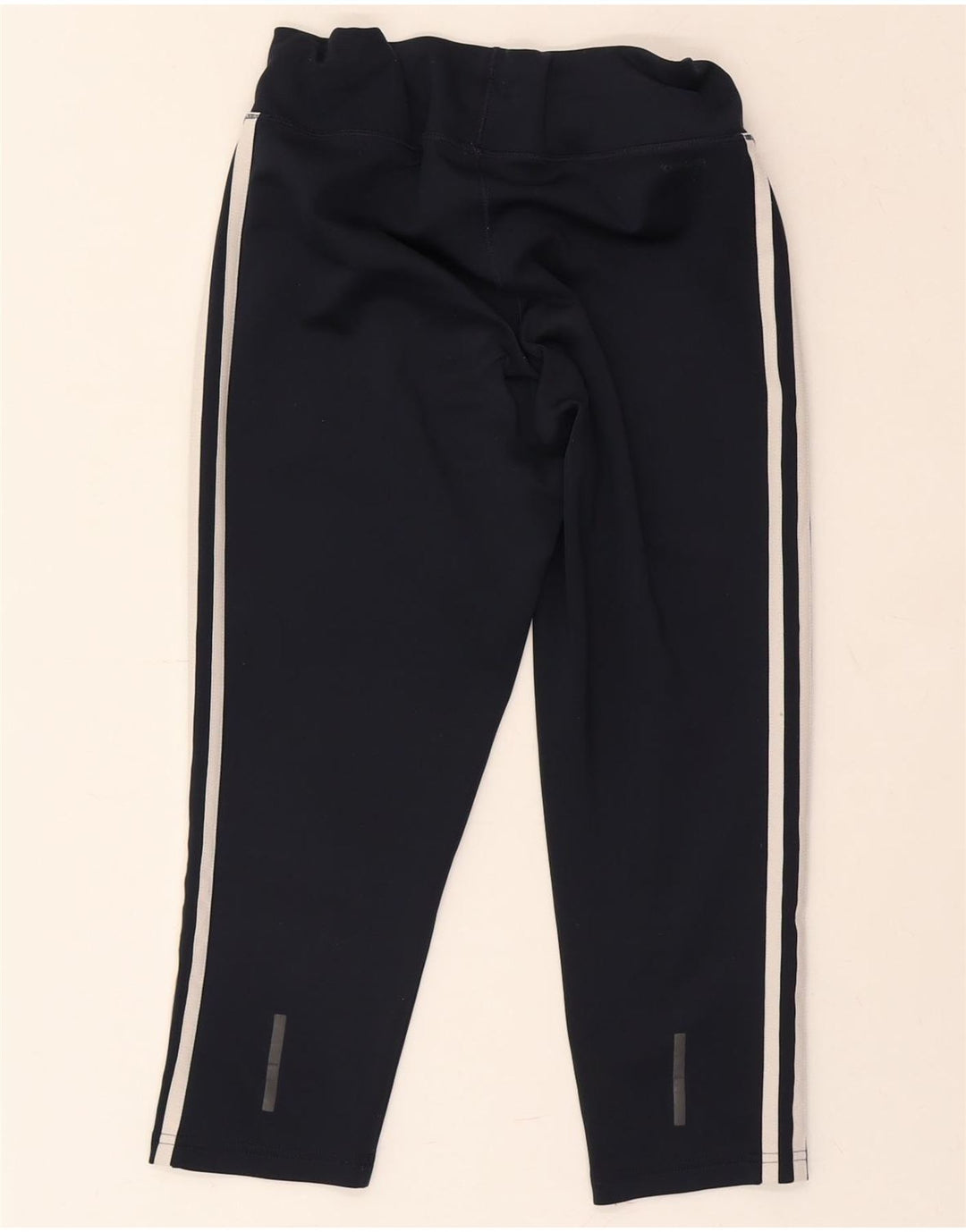 ADIDAS Womens Climalite Capri Leggings UK 12/14 Medium Navy Blue Polyester Vintage Adidas and Second-Hand Adidas from Messina Hembry 