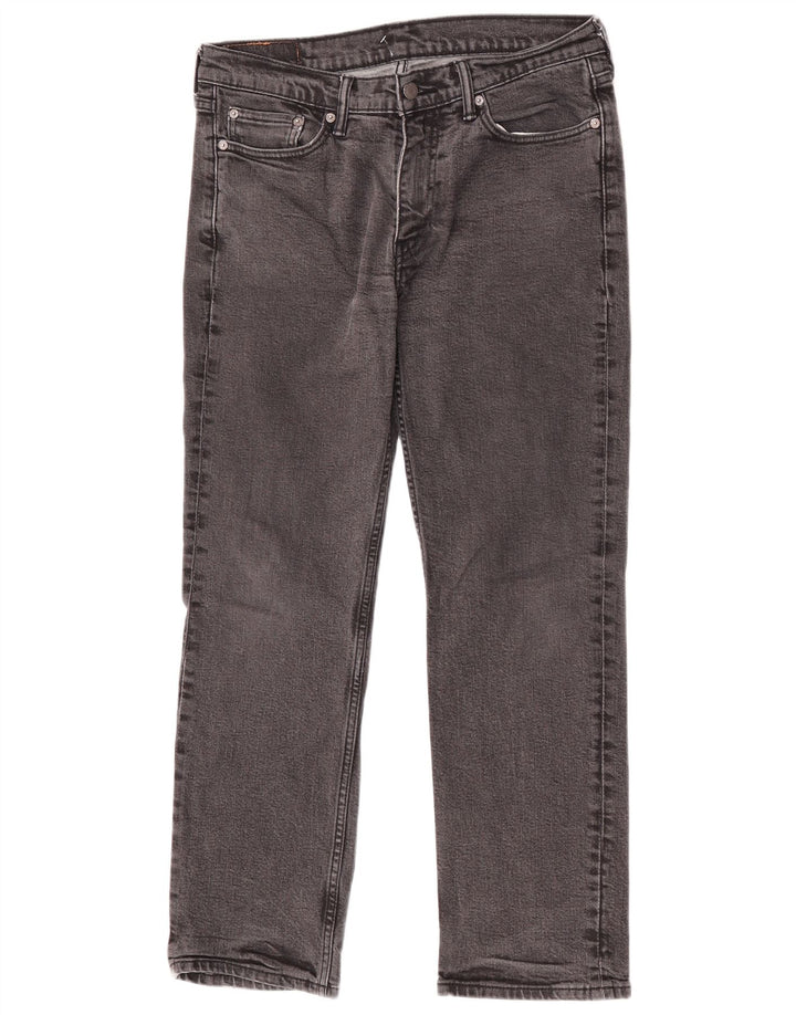 Levi's muške 514 ravne traperice W33 L30 sivi pamuk