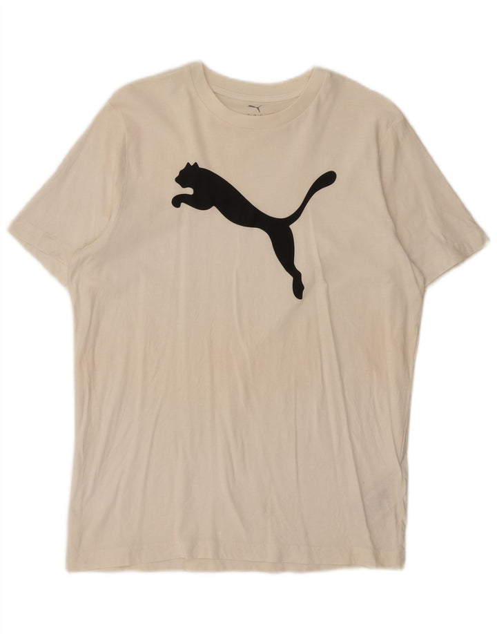 Puma muška majica s grafičkim motivima, srednji bijeli pamuk