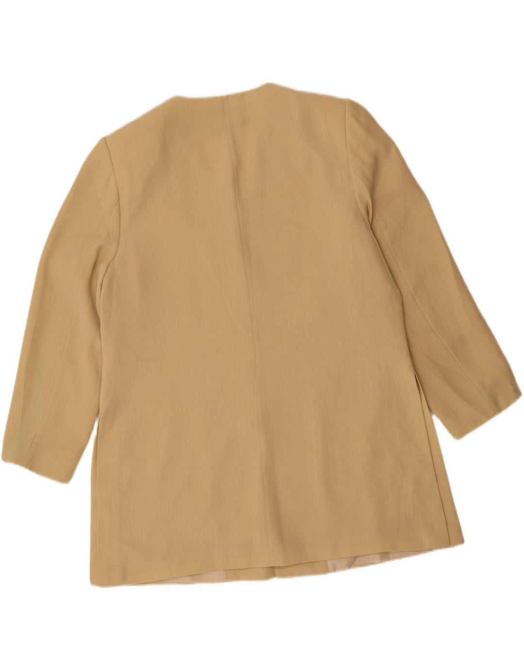 MARKS & SPENCER Womens Overcoat UK 20 2XL Beige Polyester Vintage Marks & Spencer and Second-Hand Marks & Spencer from Messina Hembry 