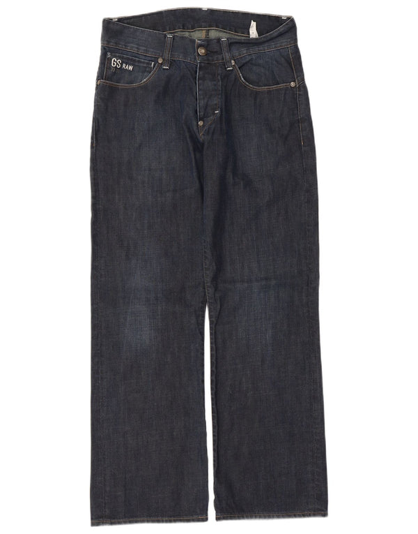 G-STAR muške 3301 ravne traperice W32 L30 tamnoplavi pamuk