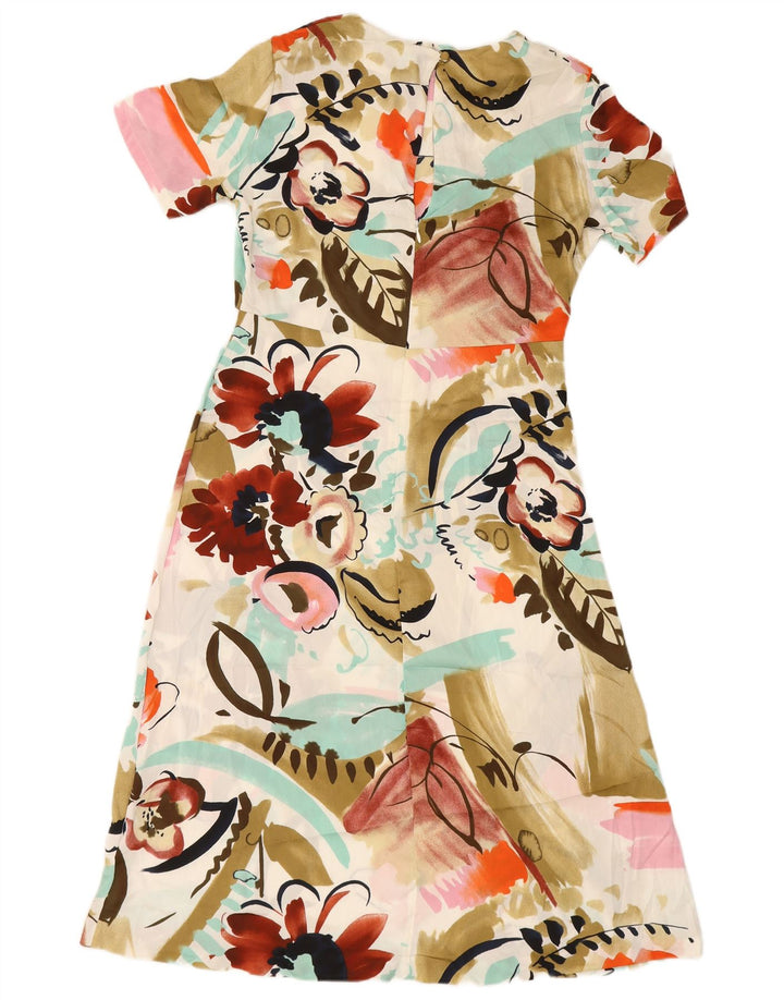 MARKS & SPENCER Womens A-Line Dress UK 12 Medium Multicoloured Floral