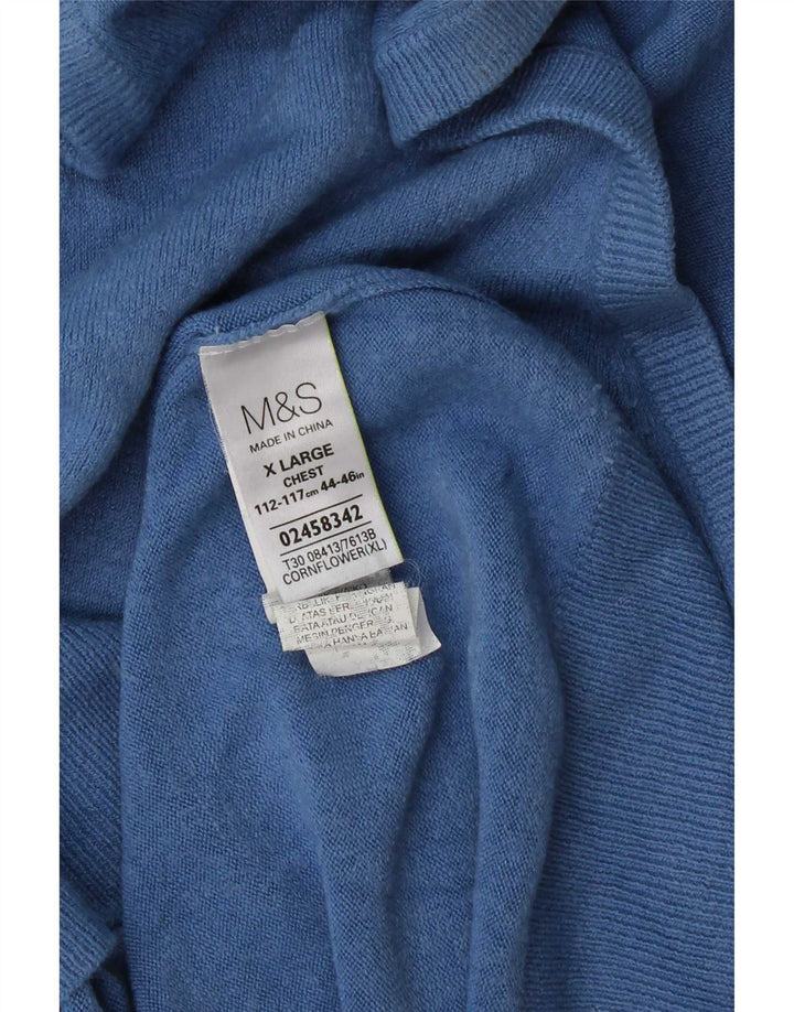 Marks & Spencer muški prsluk bez rukava XL plavi akril
