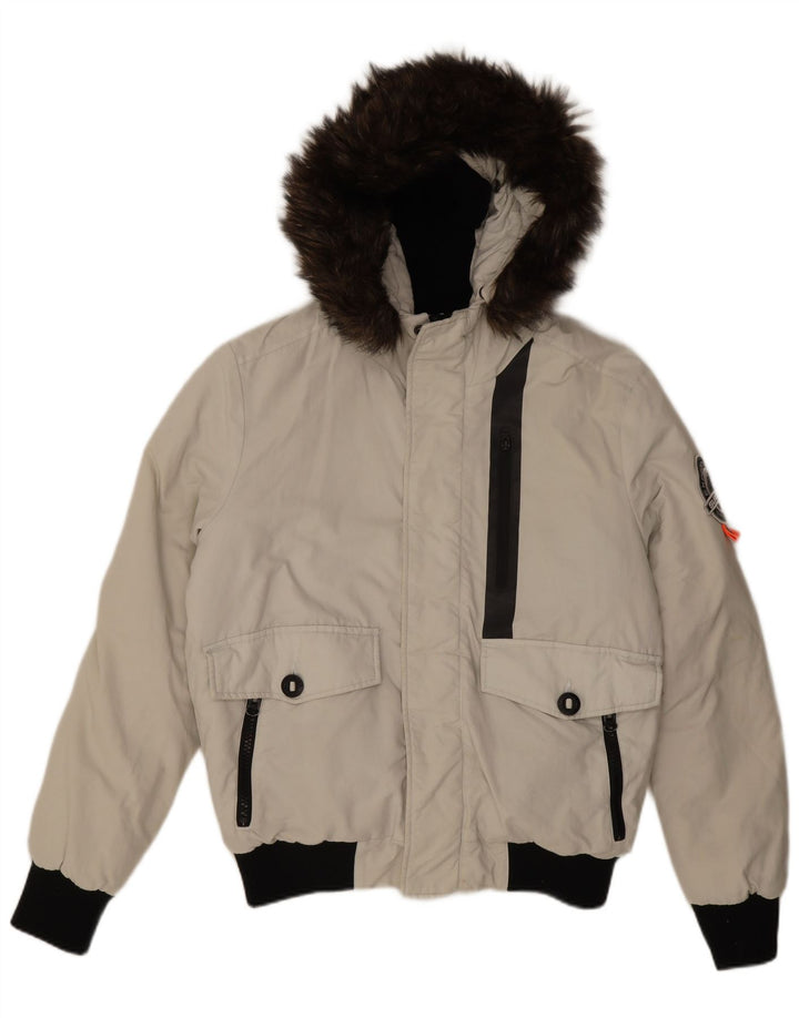 Superdry muška bomber jakna Everest Mountain Parka UK 40 Large White