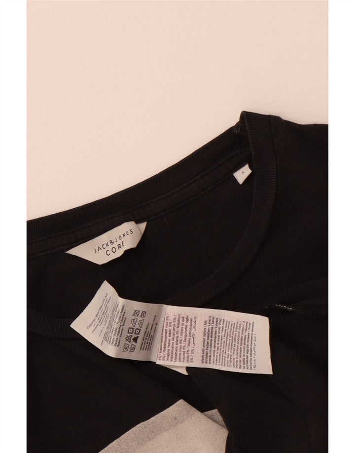 Jack & Jones, mali crni pamuk, muška majica s grafičkim motivima