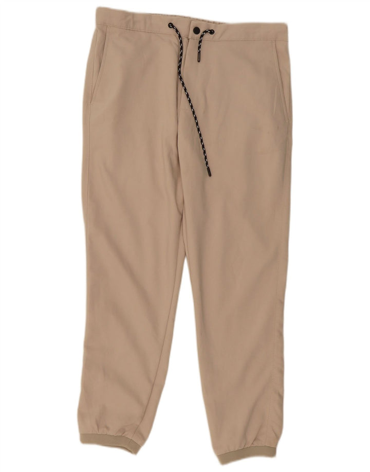 ZARA muške joggers chino hlače srednje veličine W32 L28 bež poliester