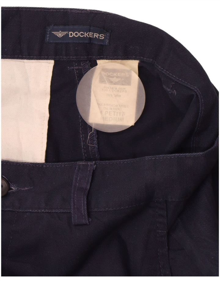 DOCKERS Ženske Chino hlače visokog struka US 4 Small W26 L26 tamnoplave