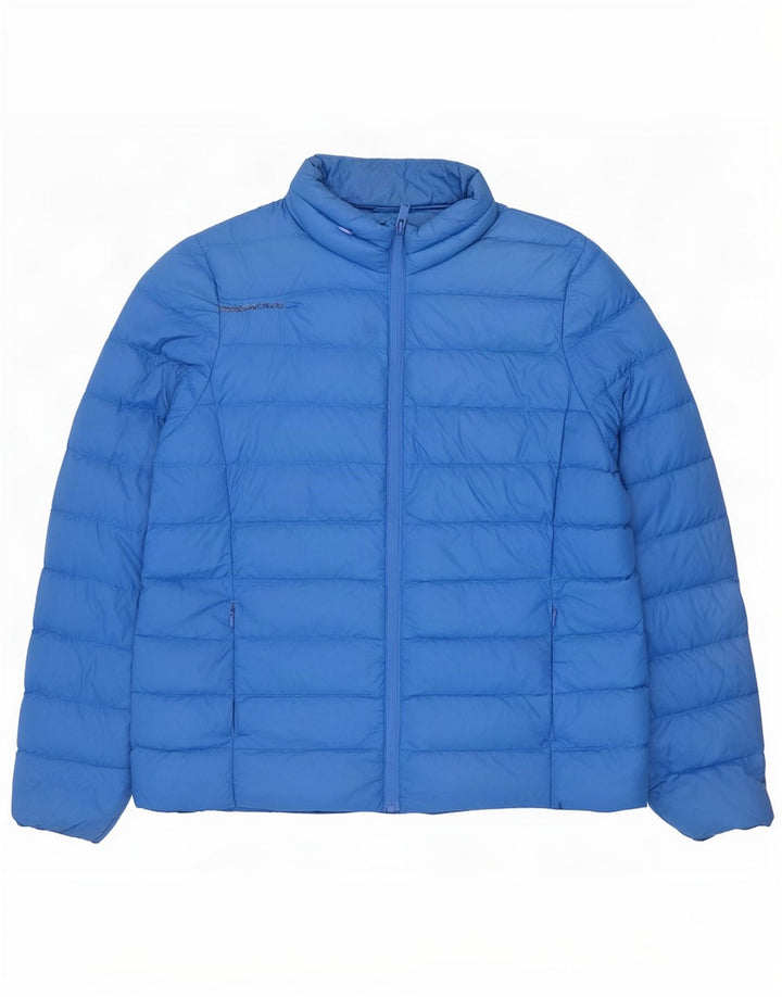 Marks & Spencer ženska podstavljena jakna UK 14 Large Blue Polyamide