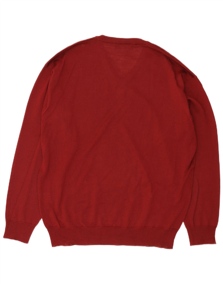 BEXLEYS Muški džemper s V-izrezom IT 56 2XL Bordo vuneni