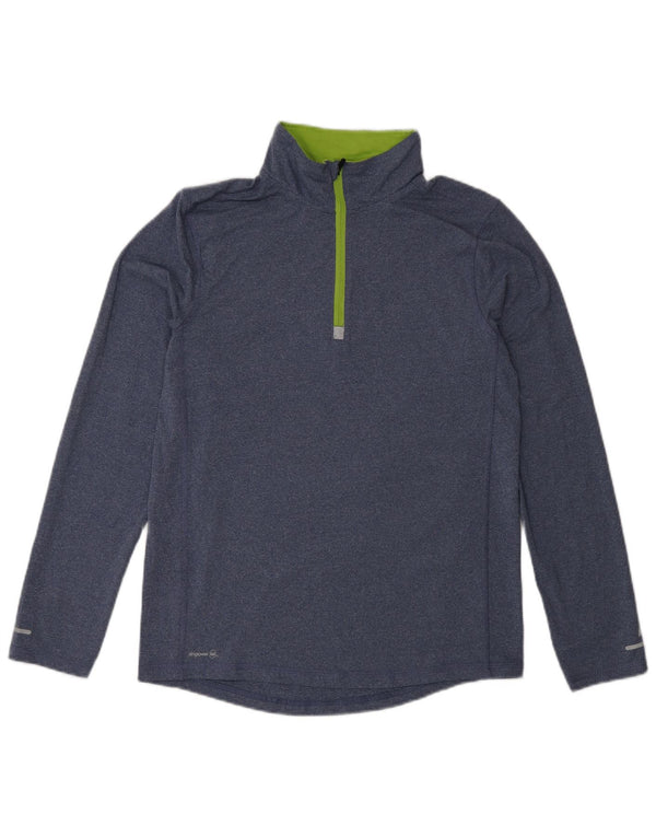 Russell Athletic Boys Pullover Trenirka Top 15-16 Years 2XL Blue Flecked