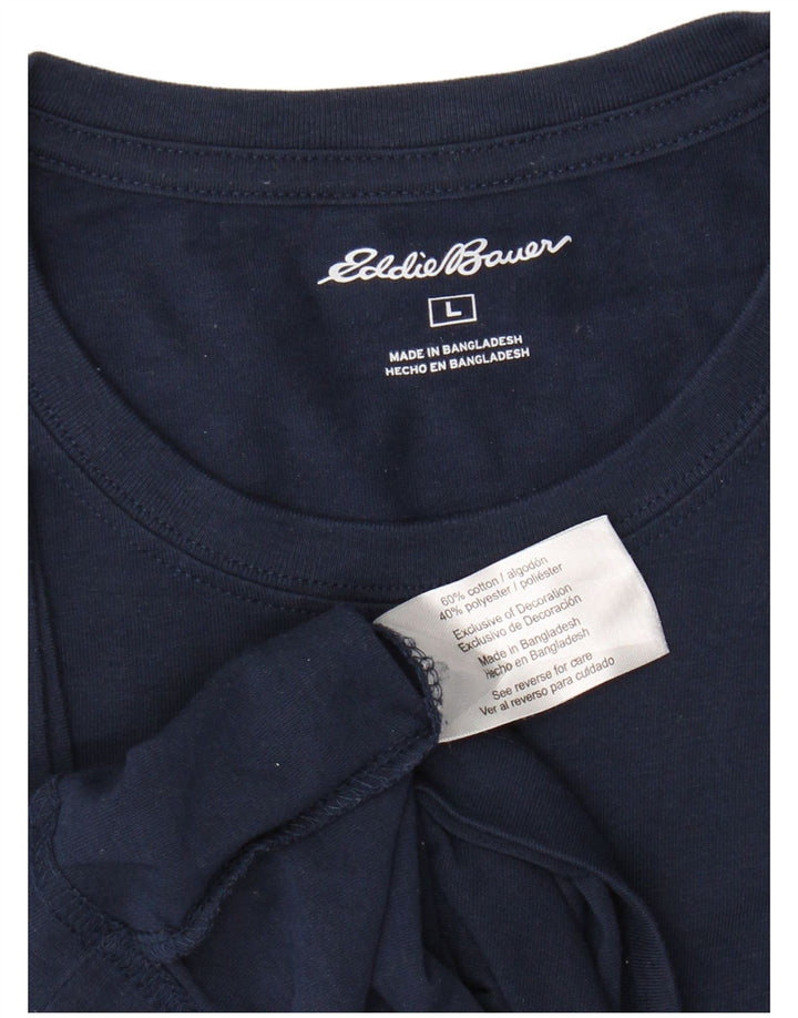 EDDIE BAUER Velika muška majica kratkih rukava, tamnoplavi pamuk