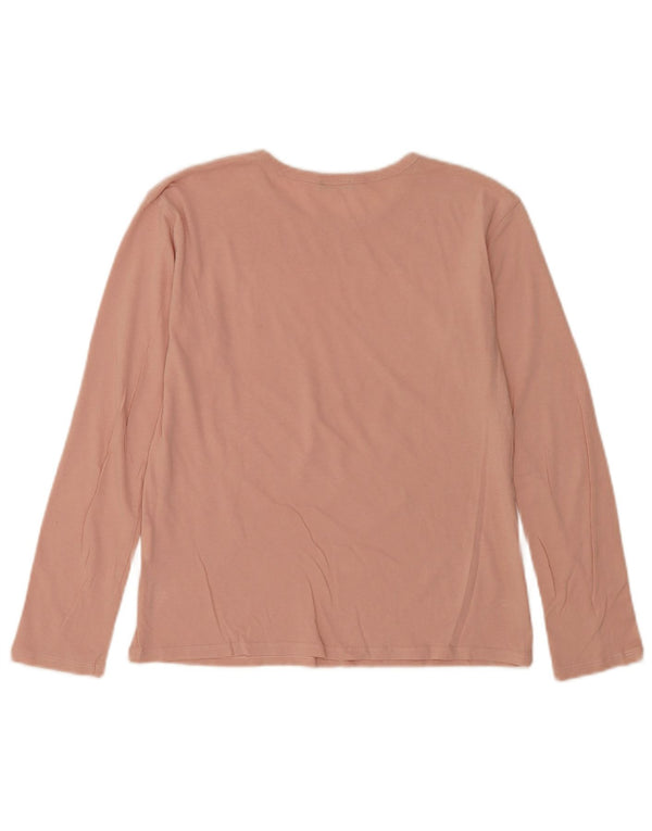 Benetton majica dugih rukava za djevojčice, 11-12 godina, 2XL, ružičasti pamuk