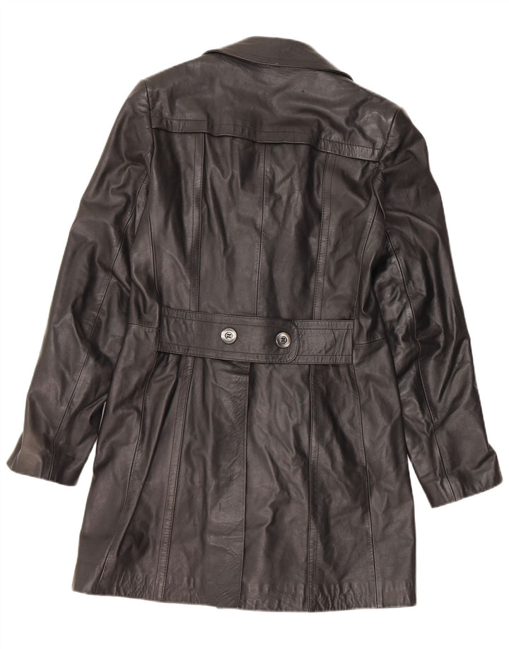 VINTAGE muški kožni kaput IT 48 Srednja crna koža