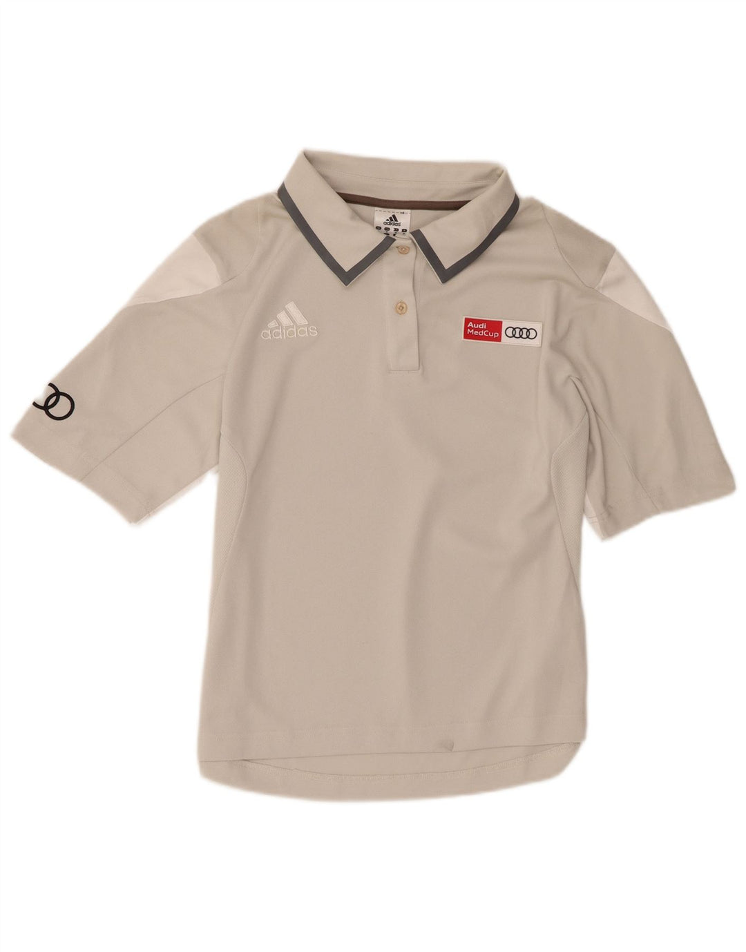 Adidas ženska polo majica s grafičkim motivima UK 14 srednje sivi poliester